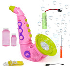 Bubble Machine Gun for Kids - Leak-Proof Automatic Bubble Blaster with LED Lights