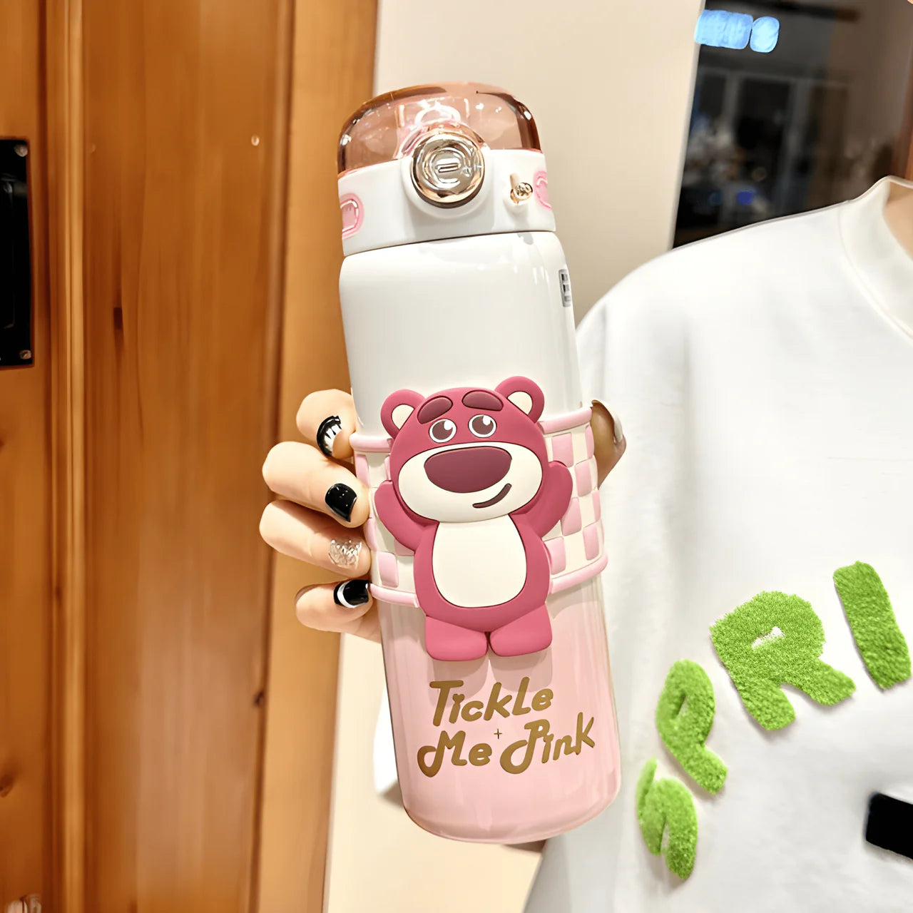 Tickle Me Pink Lotso Strawbear Hug Water Bottle ( Pack of 1 ) Secondary image