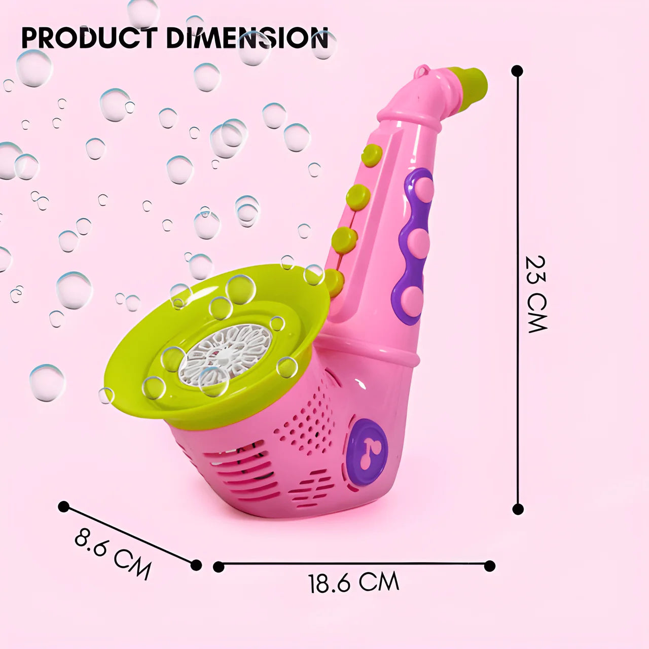 Bubble Machine Gun for Kids - Leak-Proof Automatic Bubble Blaster with LED Lights