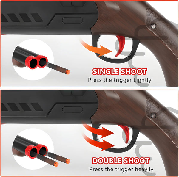Premium Pump-Action Shotgun Toy Blaster with Soft Foam Bullets