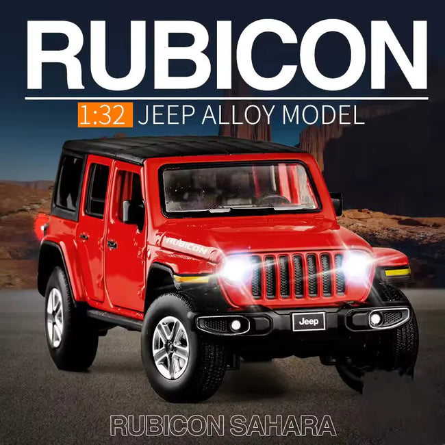 1:32 Jeeps Wrangler Rubicon Alloy Diecast Model Hover Image