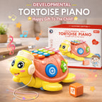 Musical Tortoise Piano Learning & for Babies – Light, Sound & Shape Activity Playset
