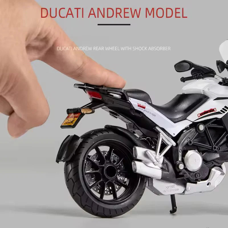 1:12 Scale Ducati MTS Enduro Die-Cast Motorcycle Model - Alloy Collectible