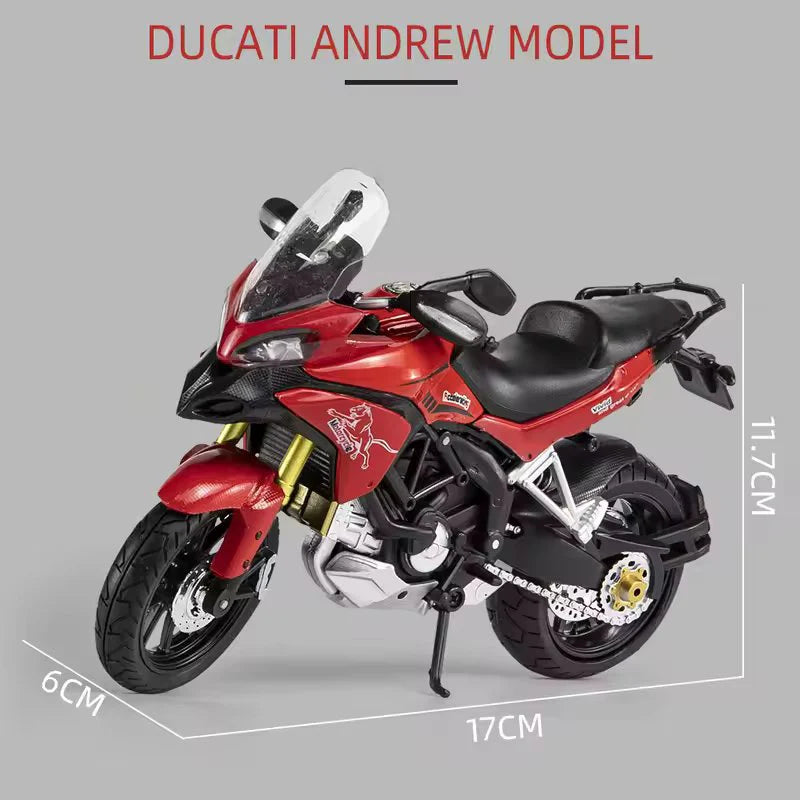 1:12 Scale Ducati MTS Enduro Die-Cast Motorcycle Model - Alloy Collectible