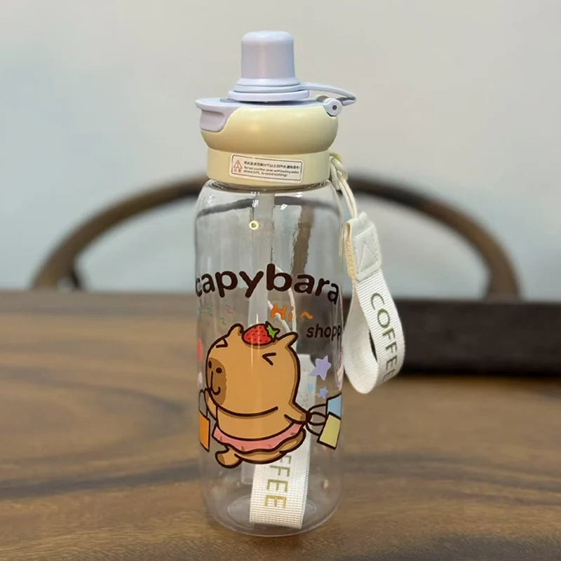 Capybara Plastic Water Bottel for Kids ( Pack of 1 )