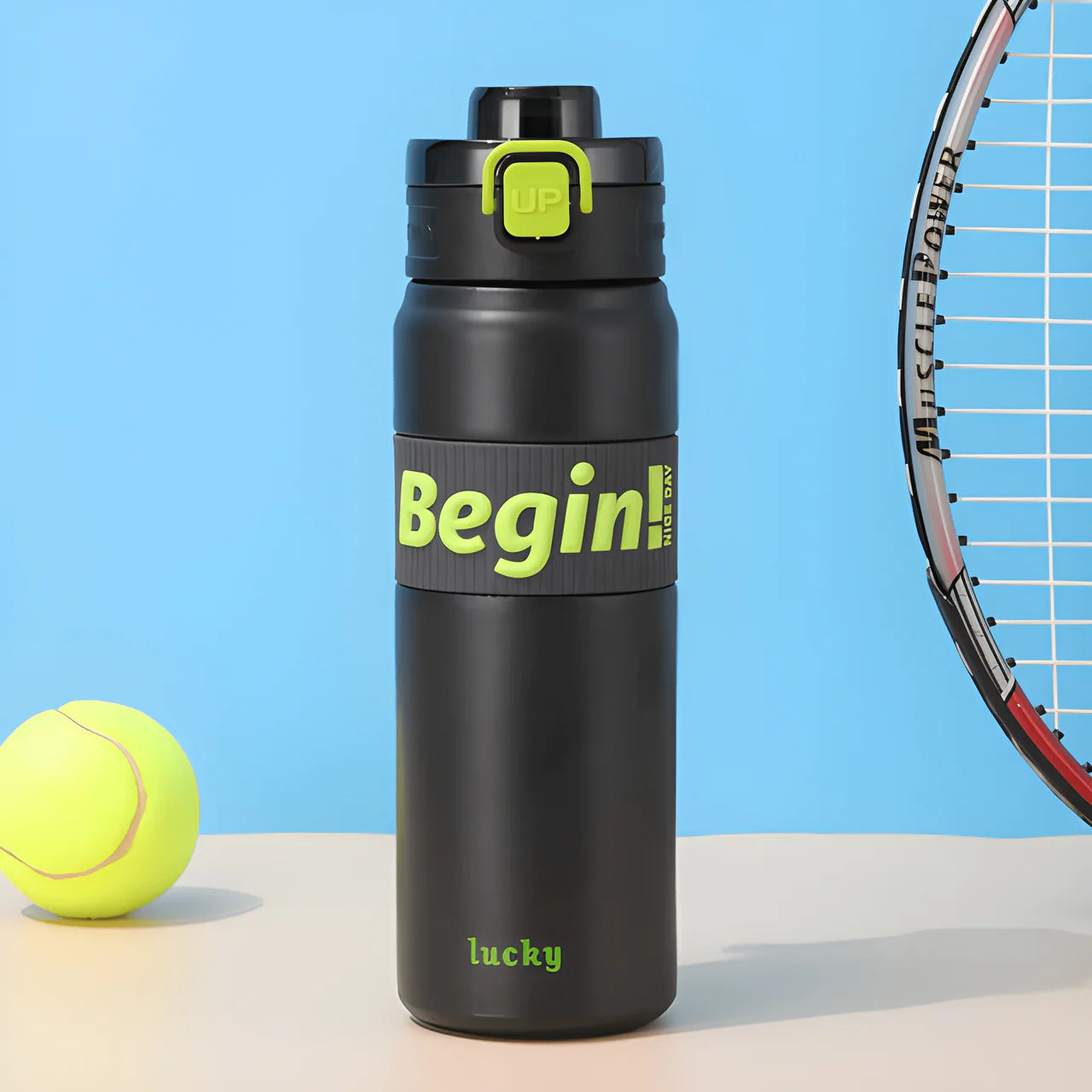 Begin Lucky – Stylish Sports Water Bottles ( Pack of 1 )