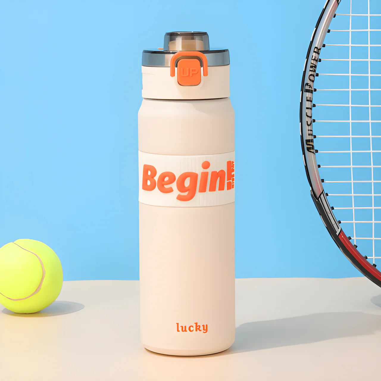 Begin Lucky – Stylish Sports Water Bottles ( Pack of 1 )