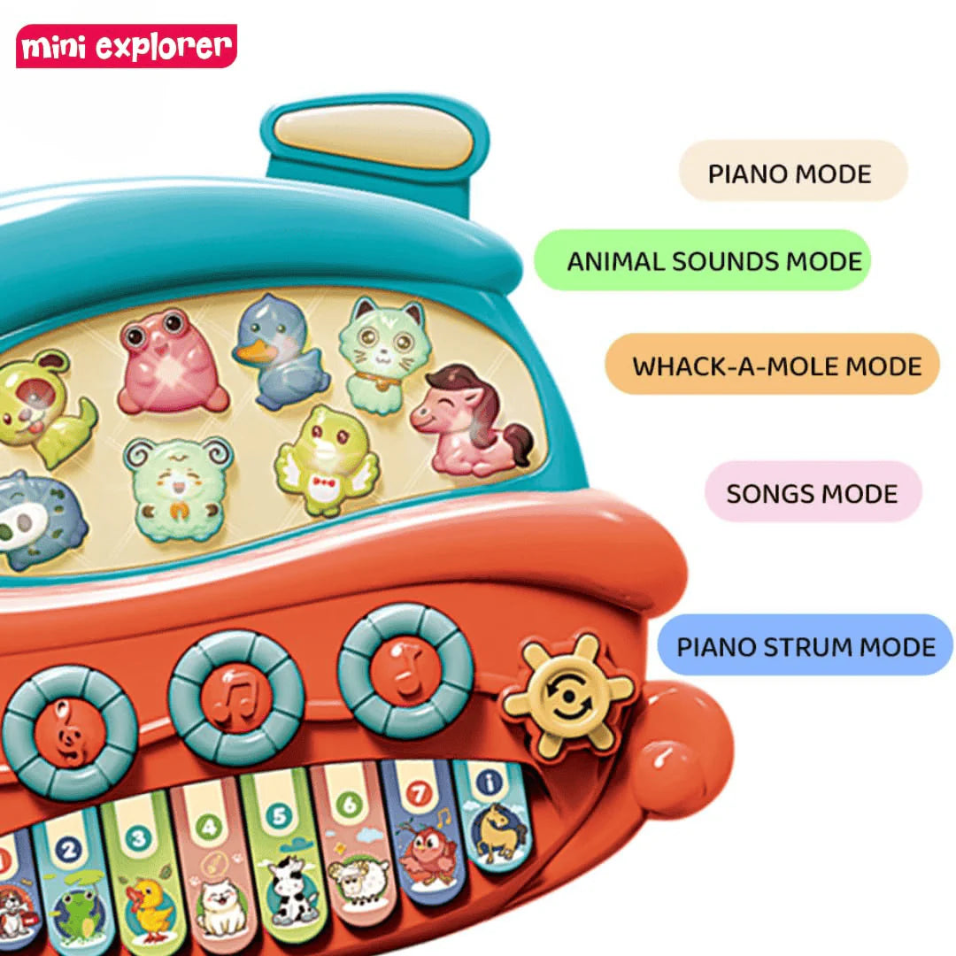 Interactive Pirate Ship Musical Toy - Educational Boat with Lights, Sounds & Music