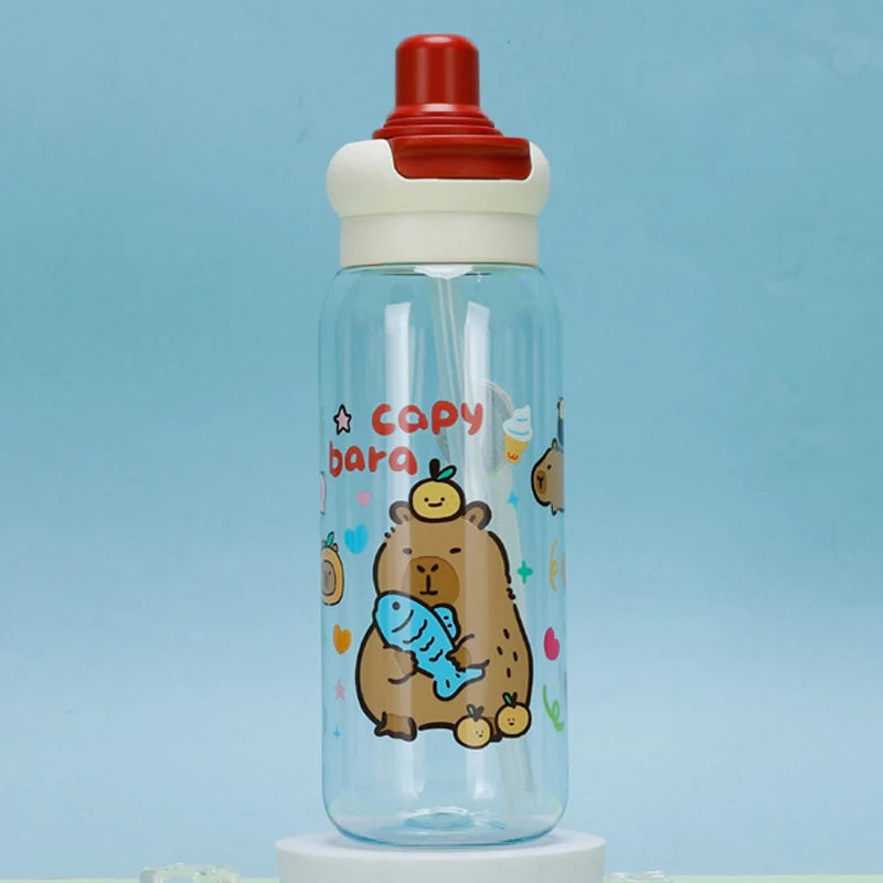 Capybara Plastic Water Bottel for Kids ( Pack of 1 )