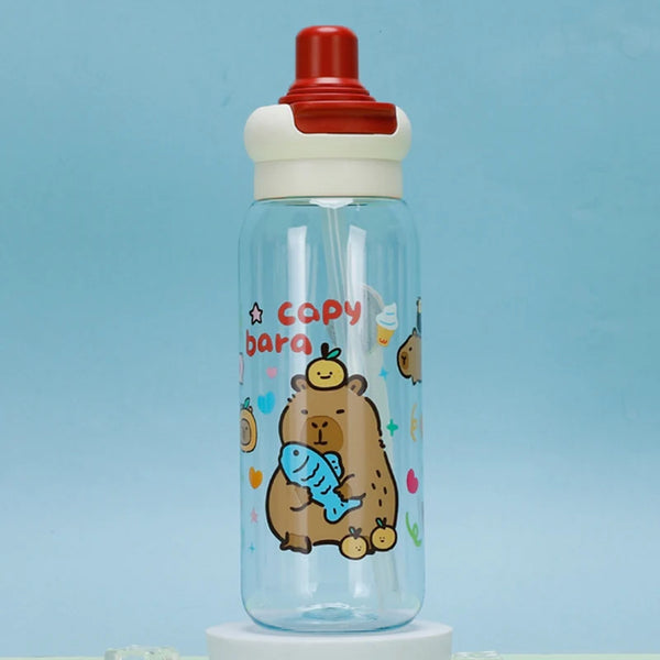 Capybara Plastic Water Bottel for Kids ( Pack of 1 )