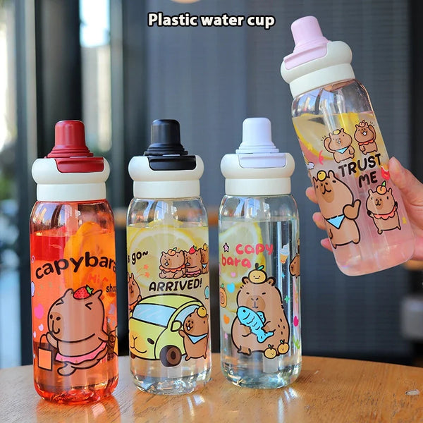 Capybara Plastic Water Bottel for Kids ( Pack of 1 )