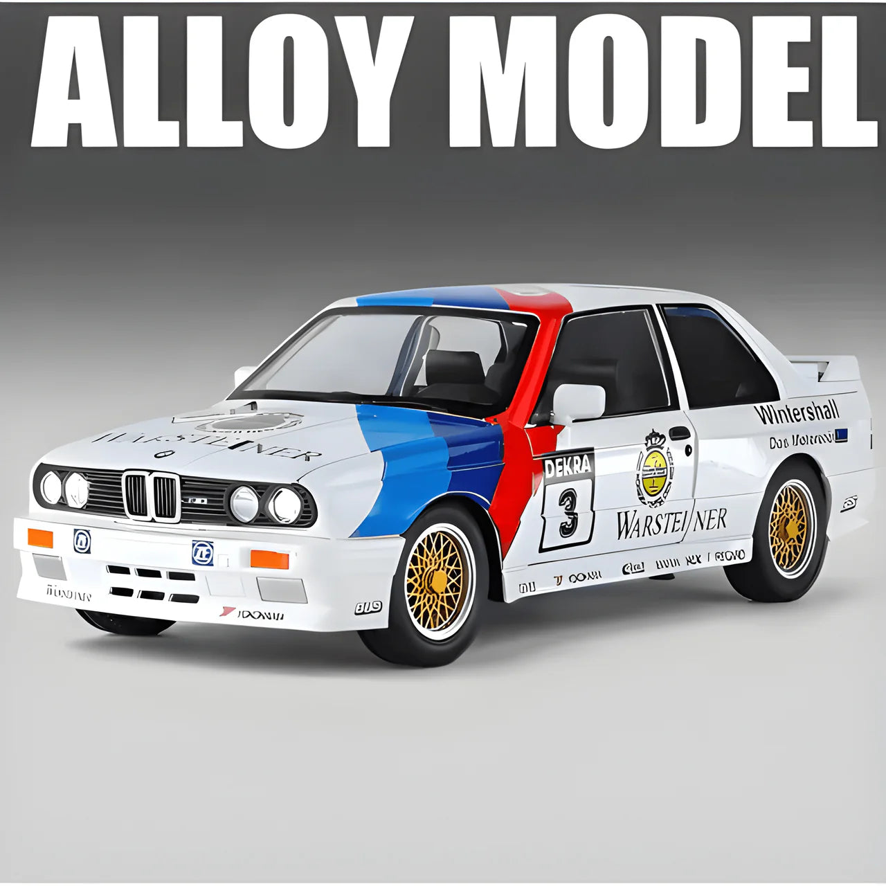 1:24 Scale BMW M3 E30 1988 Die-Cast Model - M Power Floral Edition Alloy Collectible Main image