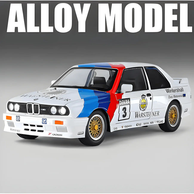 1:24 Scale BMW M3 E30 1988 Die-Cast Model - M Power Floral Edition Alloy Collectible Hover Image