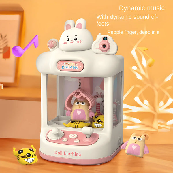 Cute Bear & Rabbit Doll Machine – Fun Claw Game for Kids