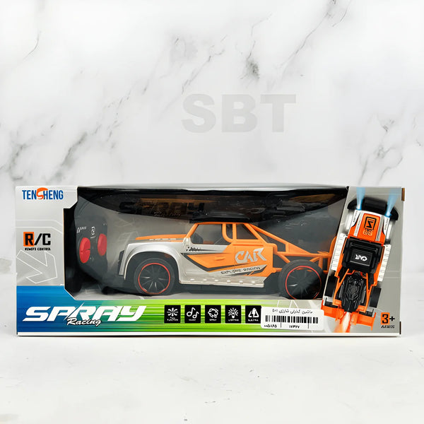 RC Spray Car with Mist Effect - Remote Control Stunt Car with LED Lights & Sounds