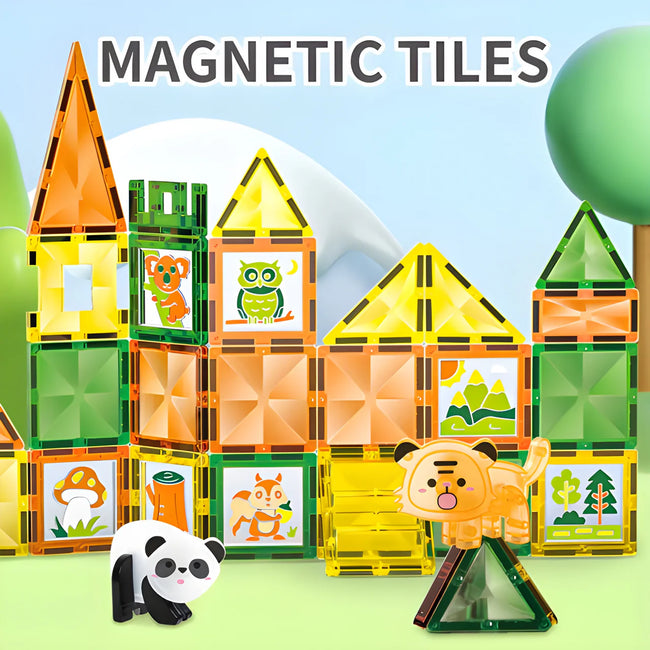 WINDOW ART MAGNETIC TILES CREATIVE BUILDING SET – 47 PCS Main Image