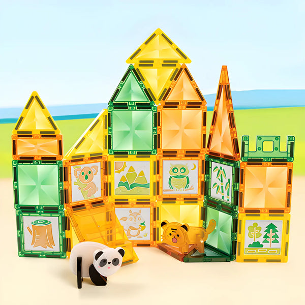WINDOW ART MAGNETIC TILES CREATIVE BUILDING SET – 47 PCS