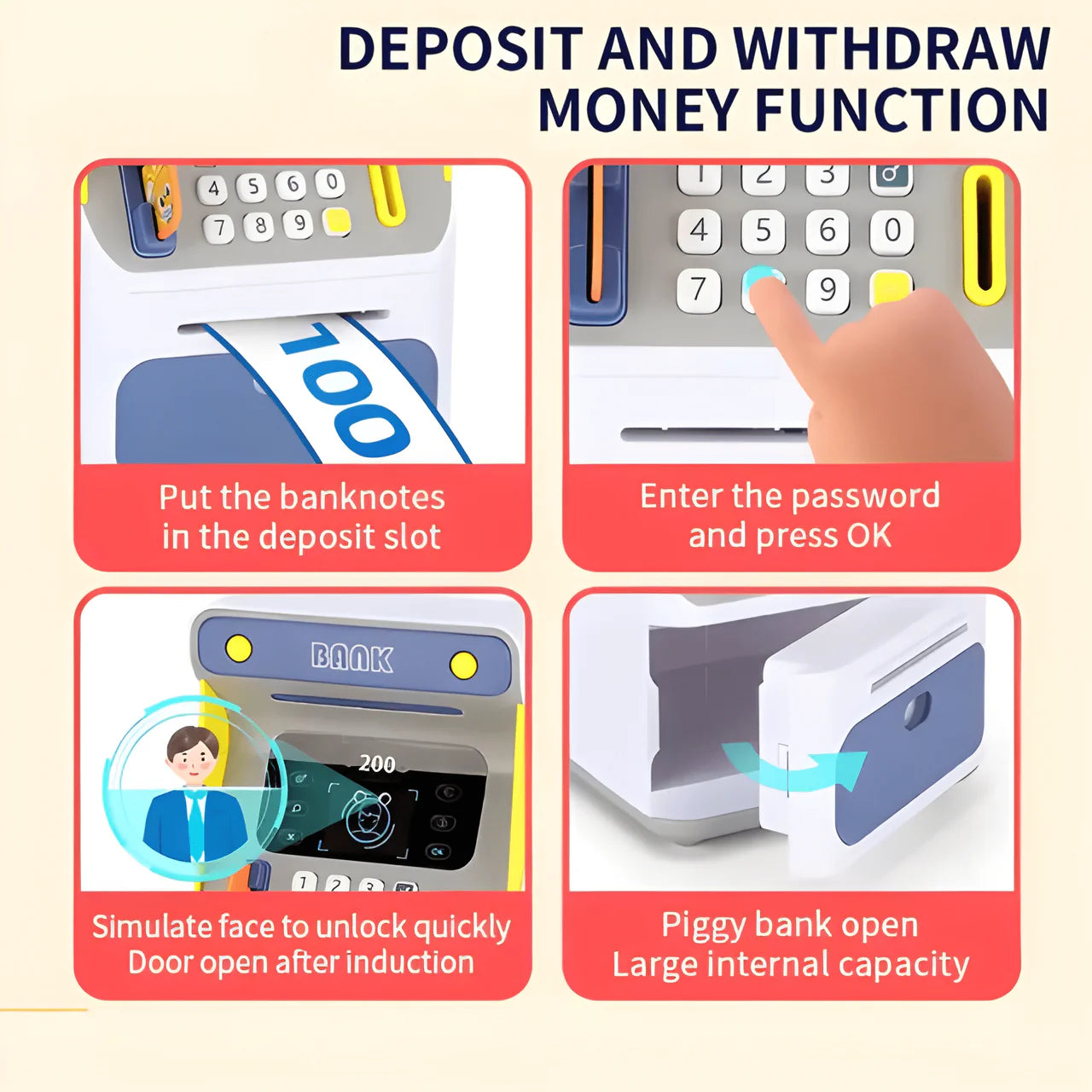 Intelligent Atm Box With Scanner & Atm Card