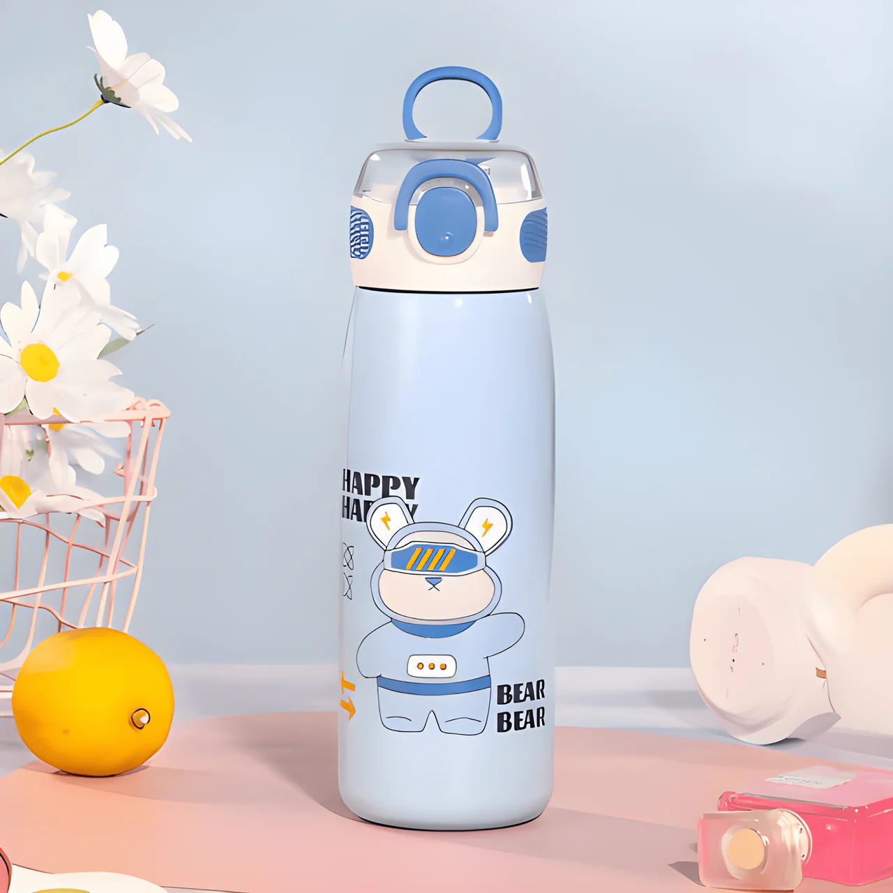 Cute Smile Insulated Water Bottle ( Pack of 1 )