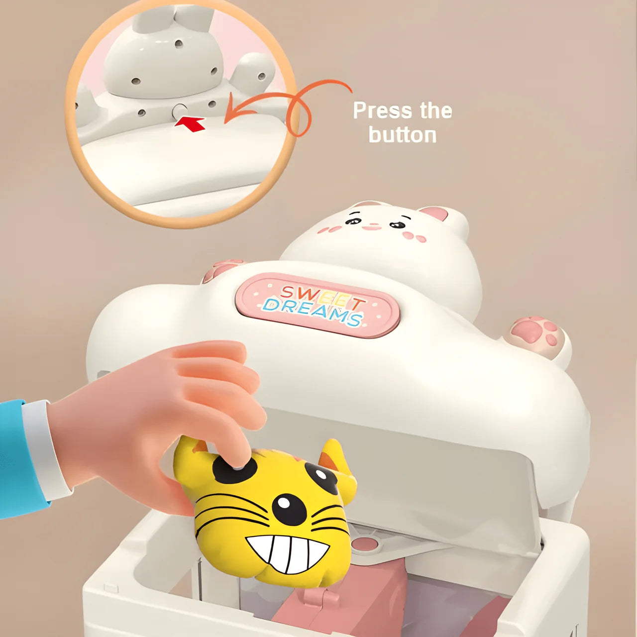 Cute Bear & Rabbit Doll Machine – Fun Claw Game for Kids
