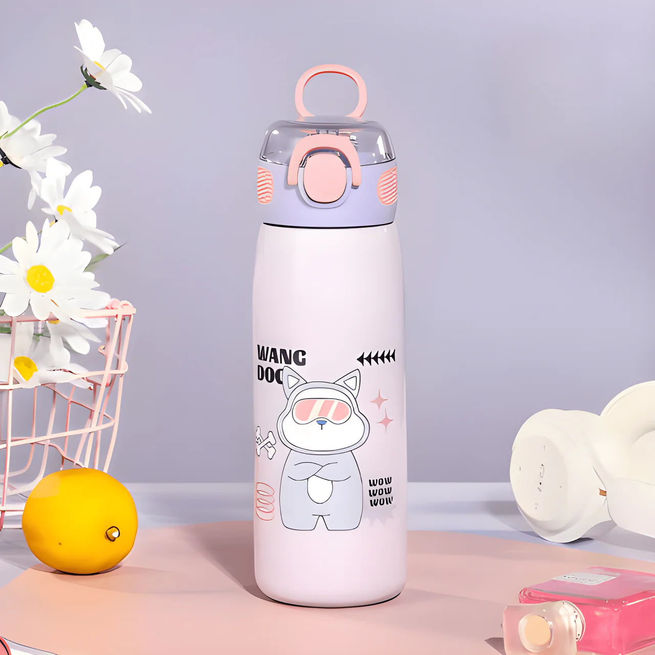 Cute Smile Insulated Water Bottle ( Pack of 1 )
