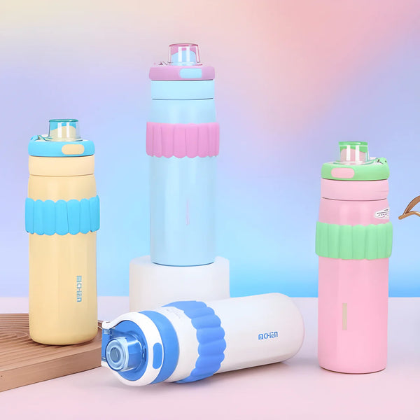 Cartoon-themed Thermos Water Bottle for Kids ( Pack of 1 )