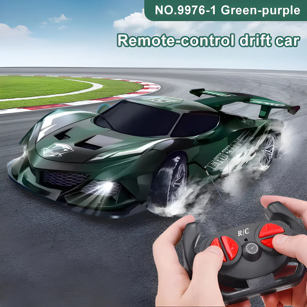 Remote Control Racing Car with LED Lights & Sound Secondary image