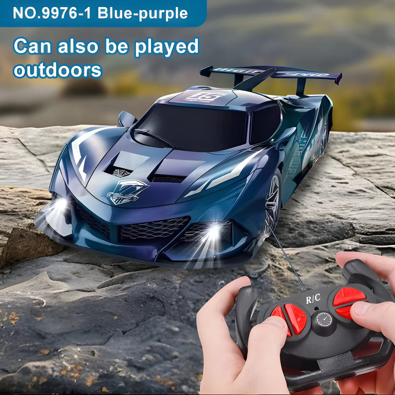 Remote Control Racing Car with LED Lights & Sound Main image