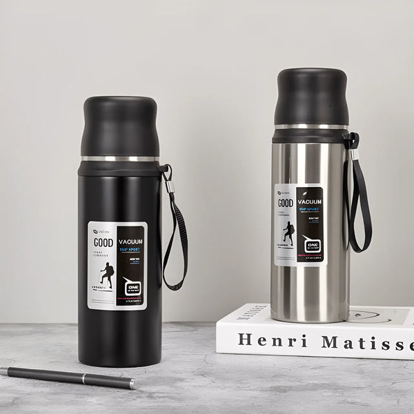 Stainless Steel Insulated Flask Water Bottel With Lid ( Pack of 1 )