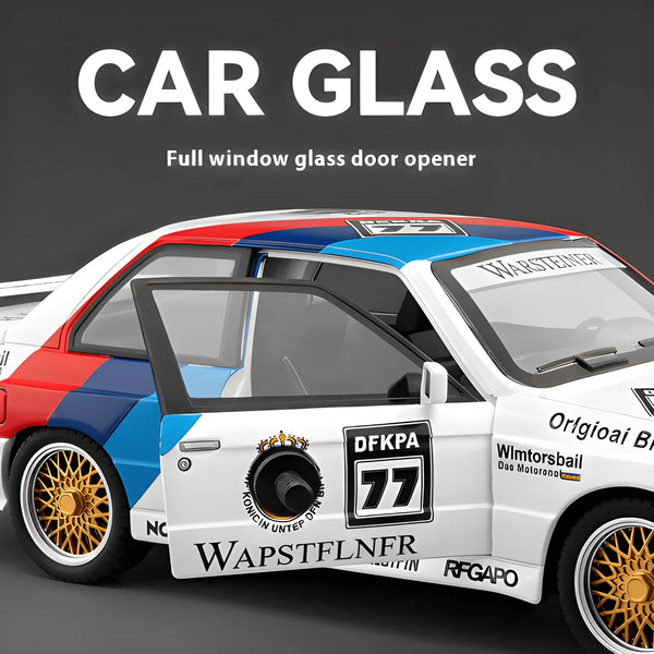 1:24 Scale BMW M3 E30 1988 Die-Cast Model - M Power Floral Edition Alloy Collectible