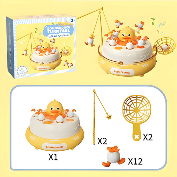 Duck Launch Turntable Game - Interactive Spinning Target Shooting Toy
