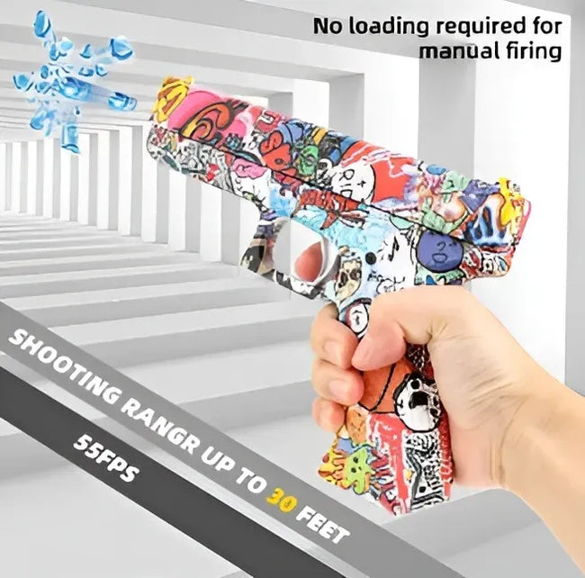 Manual Gel Blaster Gun for Kids - Water Orbeez Shooter Toy Main Image