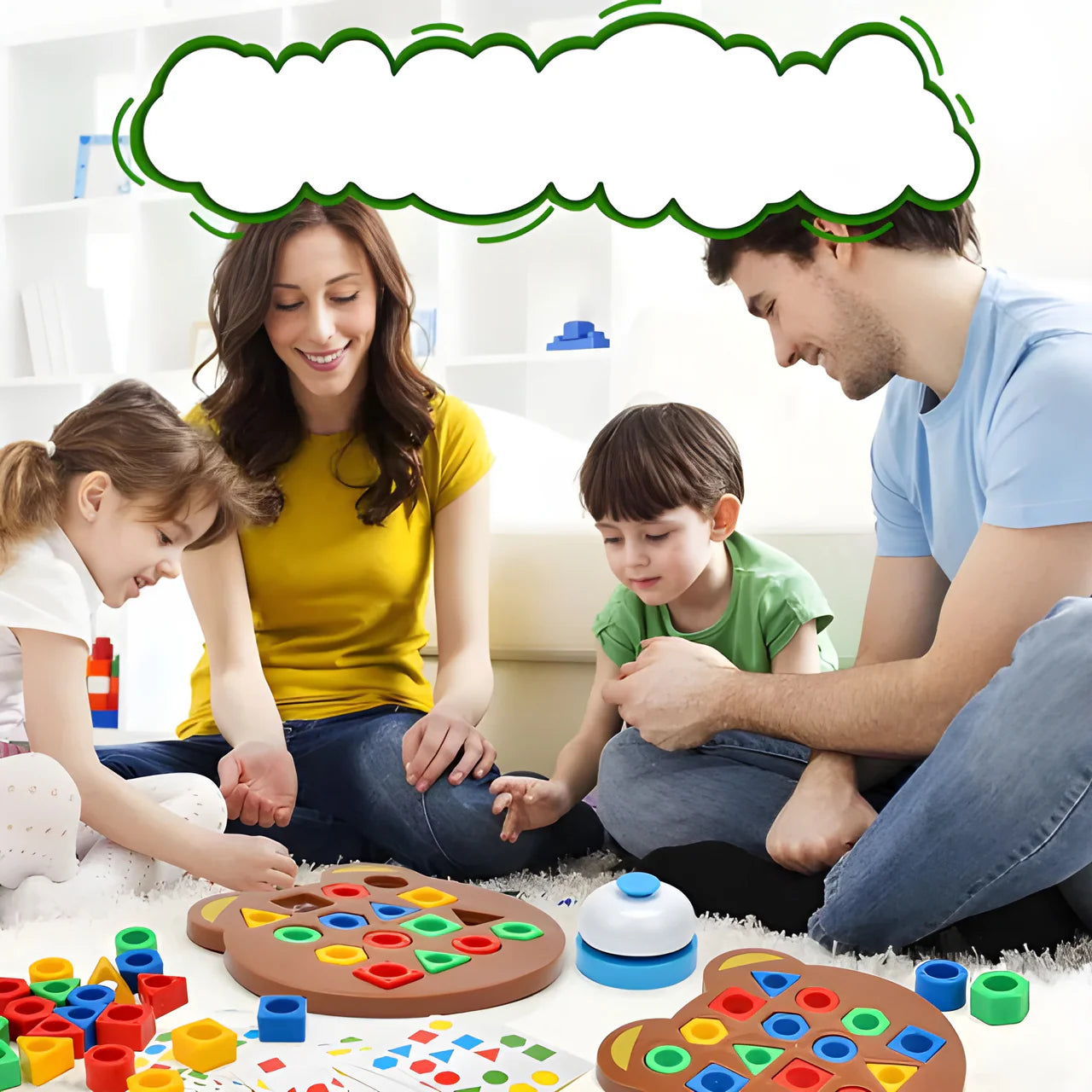 Shape Matching Game with Buzzer & Challenge Cards Secondary image