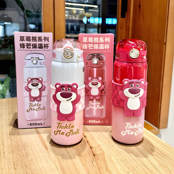 Tickle Me Pink Lotso Strawbear Hug Water Bottle ( Pack of 1 )