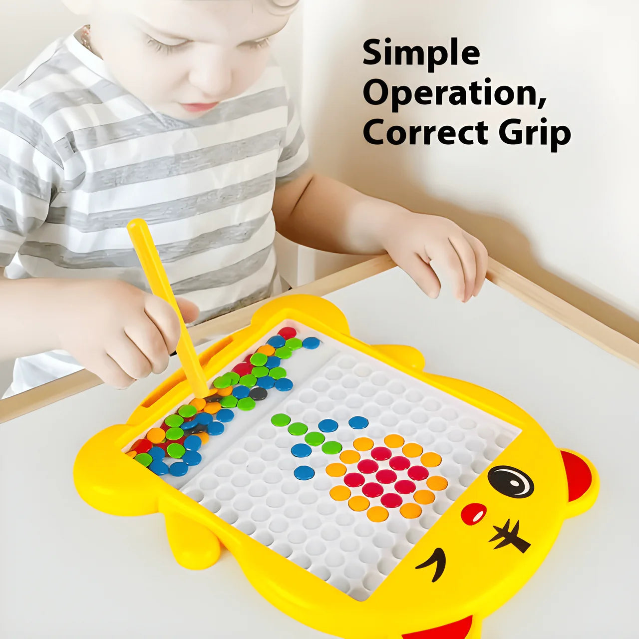 Cute Tiger Magnetic Drawing Board - Erasable Doodle Sketch Pad for Kids