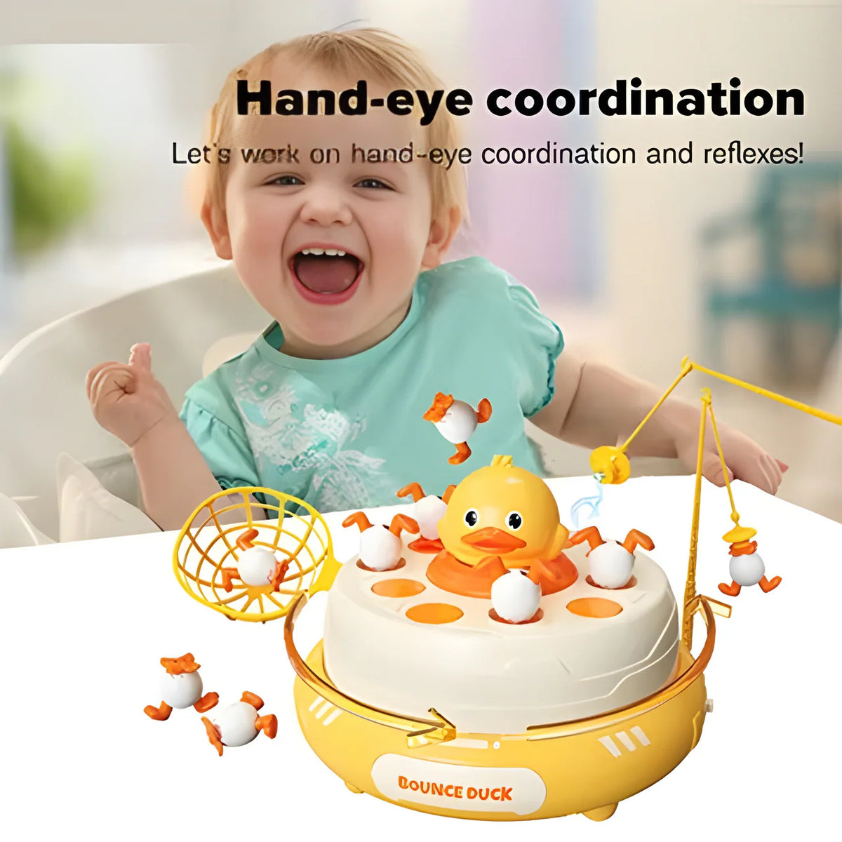 Duck Launch Turntable Game - Interactive Spinning Target Shooting Toy