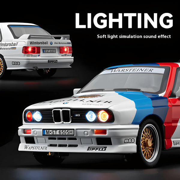 1:24 Scale BMW M3 E30 1988 Die-Cast Model - M Power Floral Edition Alloy Collectible
