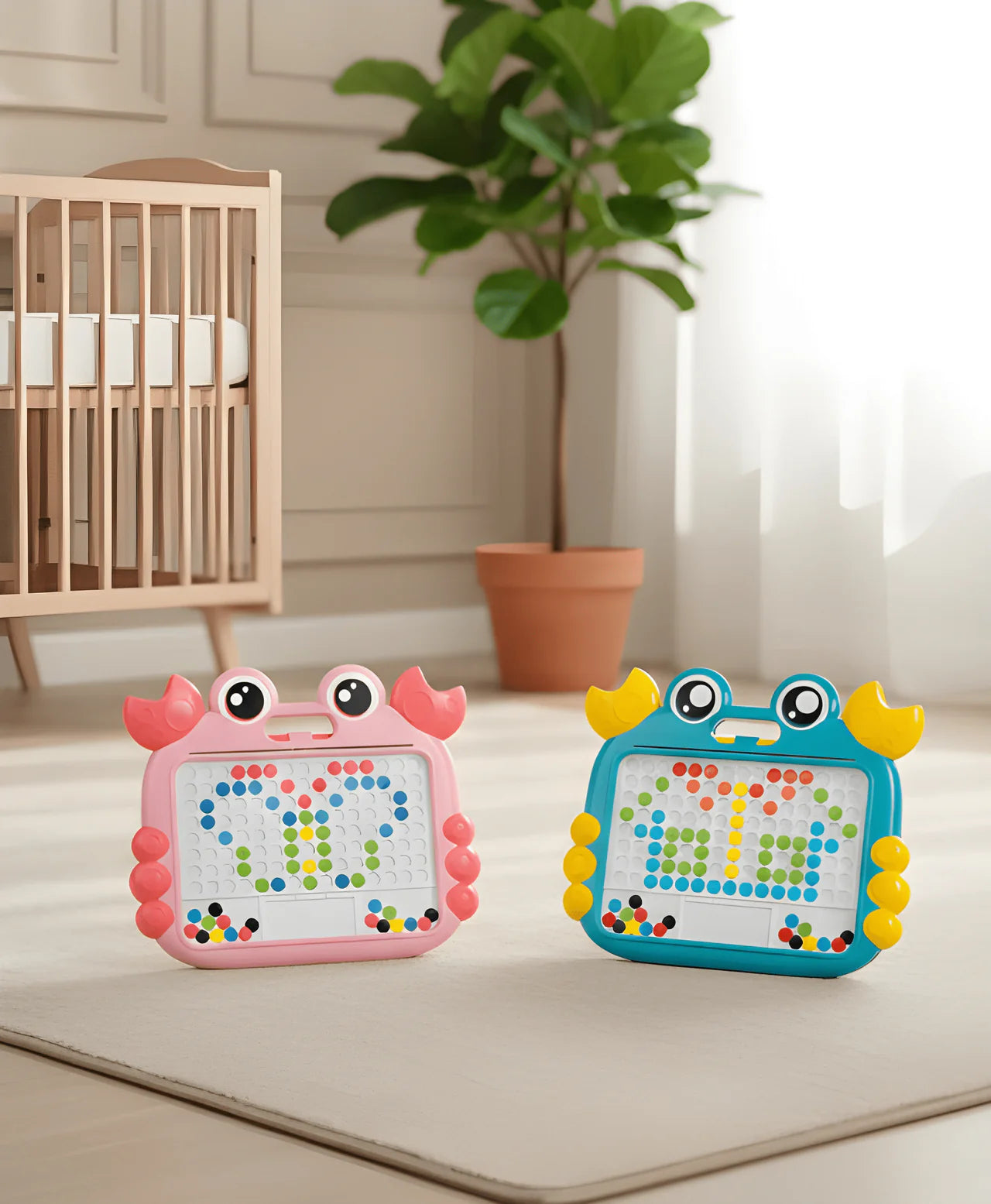 Crab Magnetic Drawing Board - Kids Doodle Board with Pen