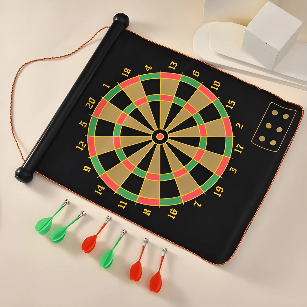Double-Sided Magnetic Dart Board - Safe Darts Game Toy for Kids