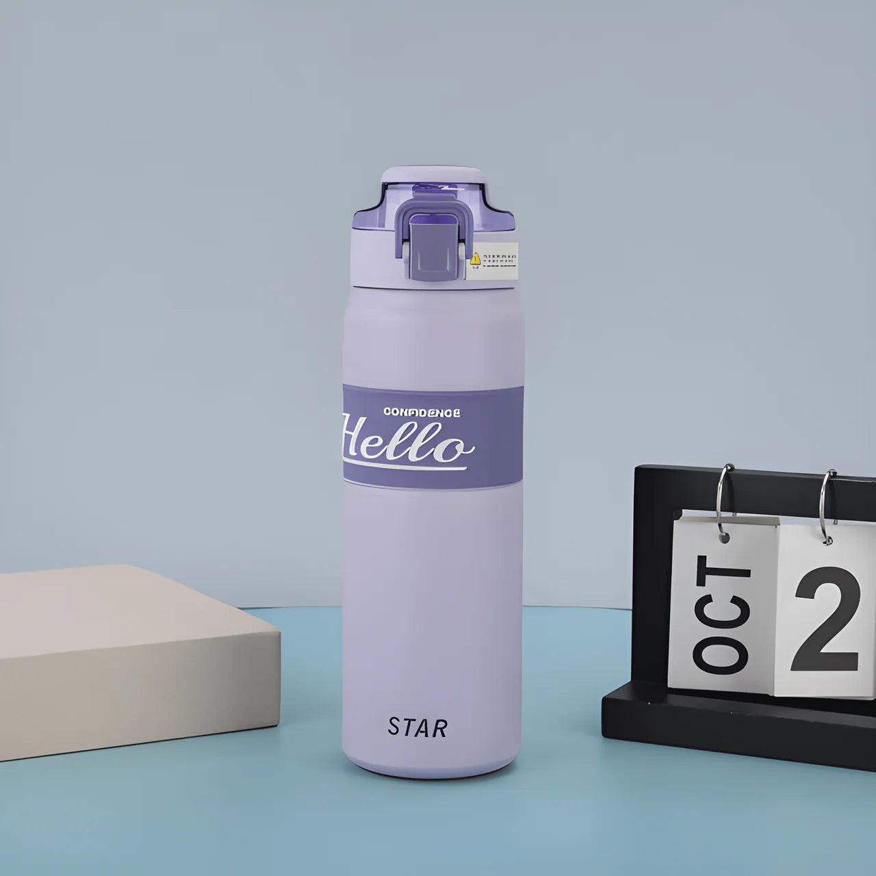Hello Stainless Steel Water Bottle ( Pack of 1 )
