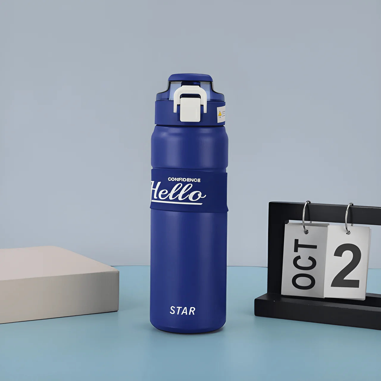 Hello Stainless Steel Water Bottle ( Pack of 1 )