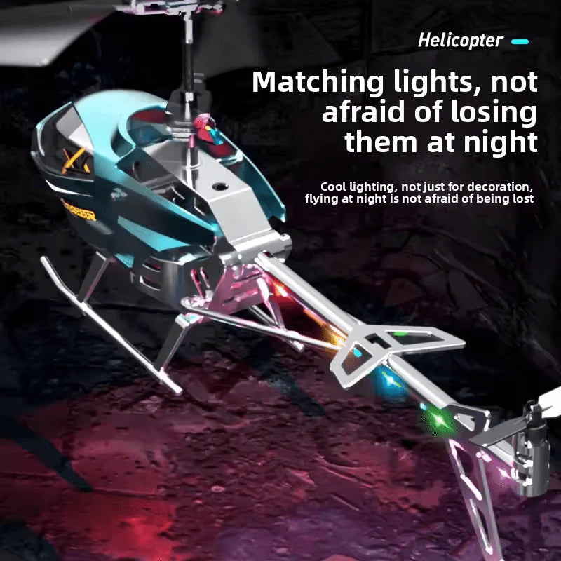 3.5CH RC Helicopter with LED Lights - Gyro Stabilized Remote Control Helicopter