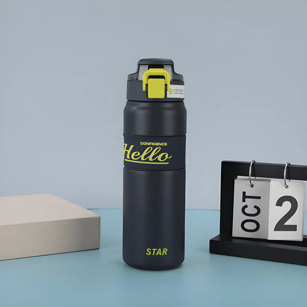Hello Stainless Steel Water Bottle ( Pack of 1 )