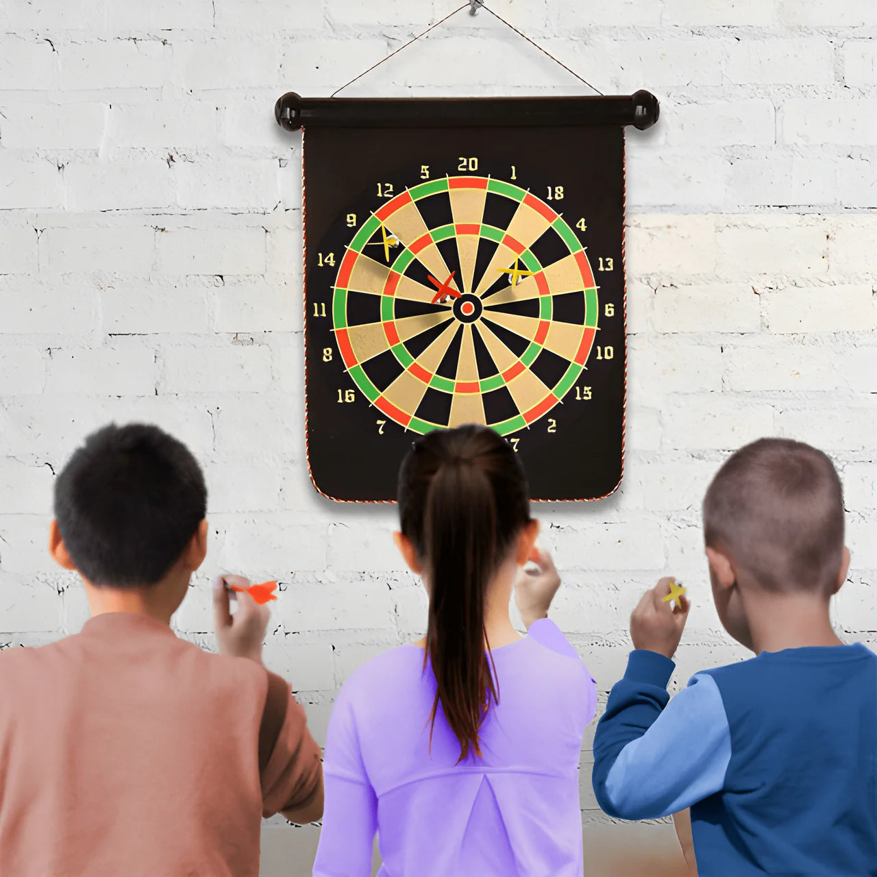 Double-Sided Magnetic Dart Board - Safe Darts Game Toy for Kids Secondary image