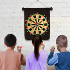 Double-Sided Magnetic Dart Board - Safe Darts Game Toy for Kids