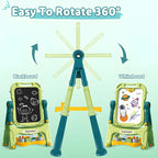 Astronomical Magnetic Easel Board - 2-in-1 Whiteboard & Chalkboard Drawing Set