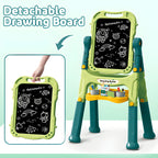 Astronomical Magnetic Easel Board - 2-in-1 Whiteboard & Chalkboard Drawing Set