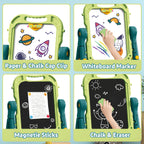 Astronomical Magnetic Easel Board - 2-in-1 Whiteboard & Chalkboard Drawing Set