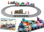 17-Piece Electric Train Track Set - Locomotive & Engineering Vehicles for Kids