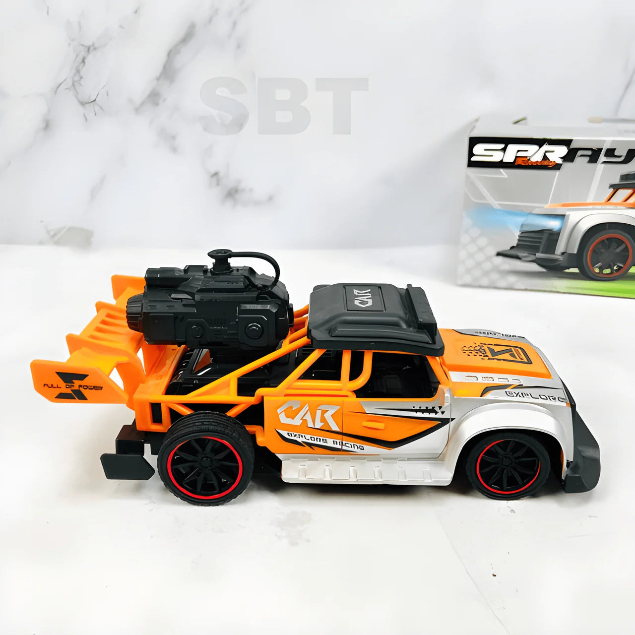 RC Spray Car with Mist Effect - Remote Control Stunt Car with LED Lights & Sounds